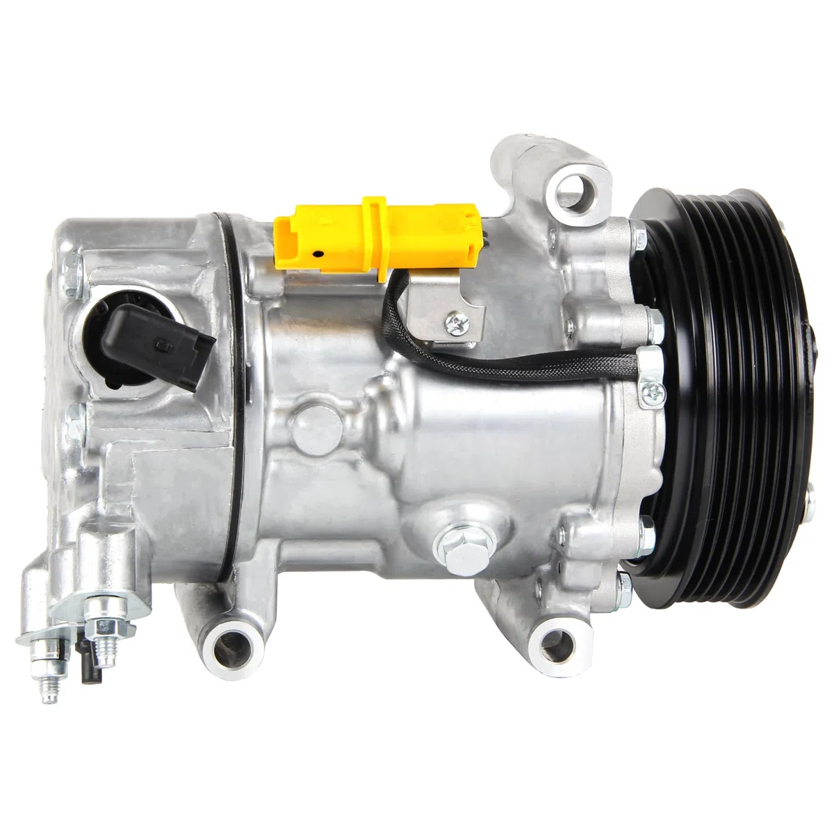 DOCAS Compresor de aire acondicionado 6453QJ 9659875780 compatible para Citroën Berlingo B9 C3 Picasso C4 I C5 III DS3 Peugeot 207 WA WC 208 307 308 5008 PARTNER Tepee