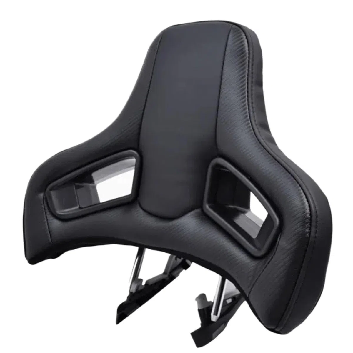 Car Pillow Driving Seat Reposacabezas de cuero de poliuretano para asientos deportivos con espuma fría, almohada cervical para coche, modificación interior.(Black)