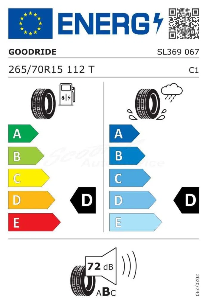 GOODRIDE RADIAL SL369 A/T 265 70 R15 112T