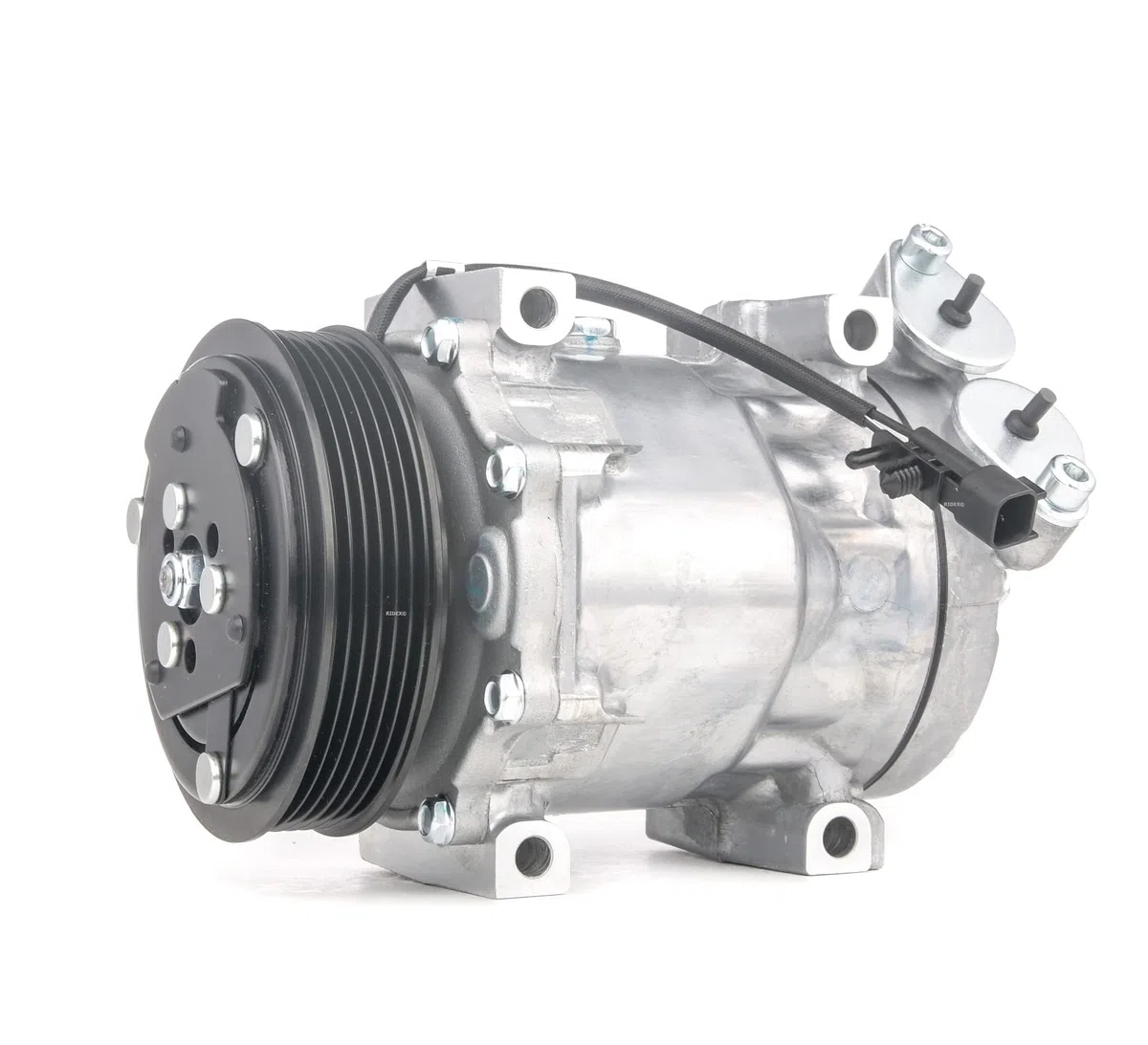 RIDEX 447K0102 Compresor aire acondicionado con aceite de compresor PAG con acoplamiento magnético con diodo Compatible con VOLVO V50 545