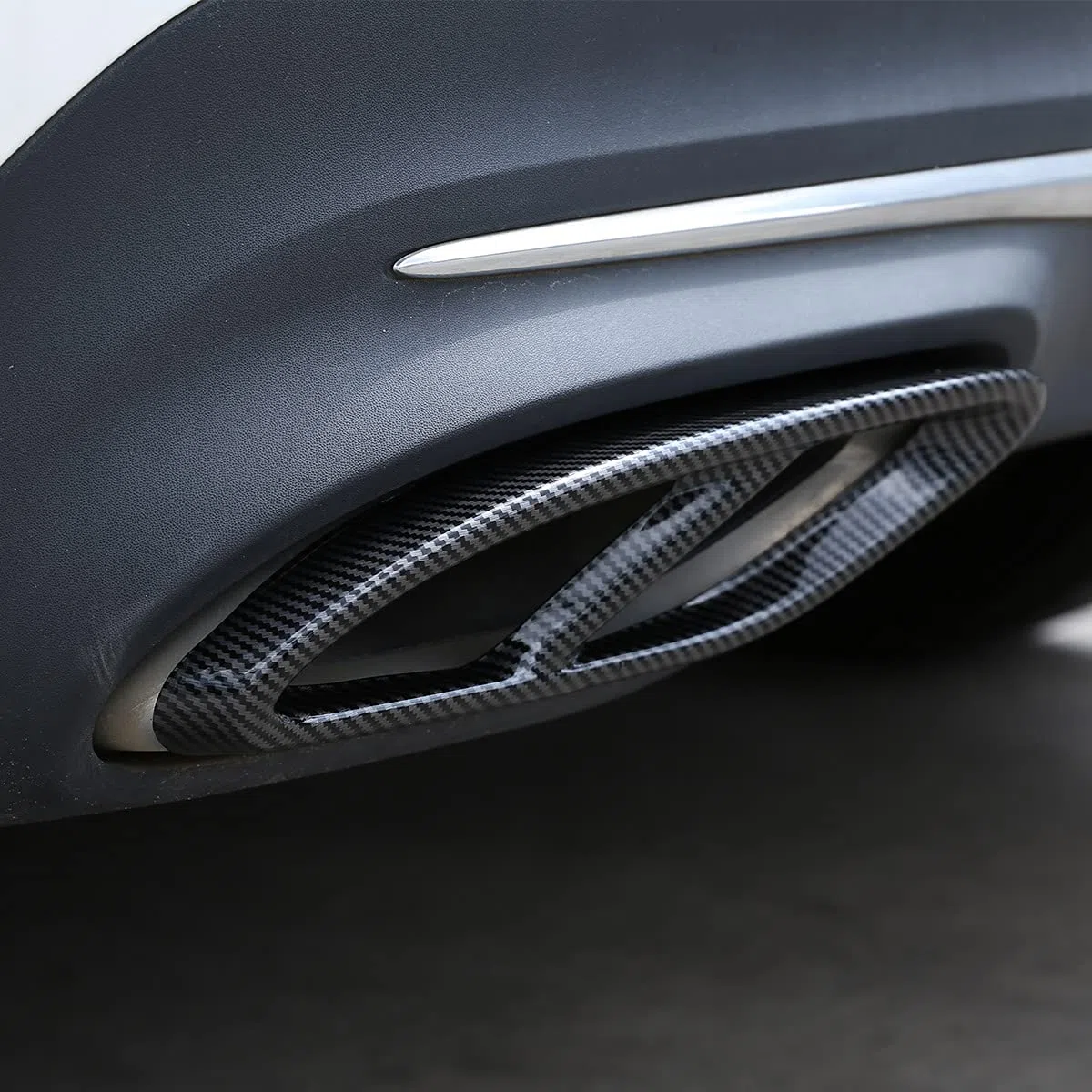 METYOUCAR Cubierta de salida de tubo de escape silenciador de cola de coche de acero inoxidable para Mercedes Benz A/B/C/E/GLA/GLC/GLE/GLS