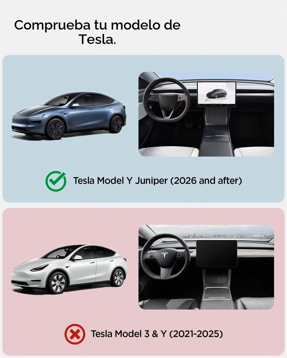 Spigen Tesla Model Y Juniper (Solo Premium & Performance 2025 2026) CryoShade Parasoles de Techo de Doble Capa con Protección contra Rayos UV [Pack de 2] Incluye 16 Clips para Accesorios Tesla Model Y