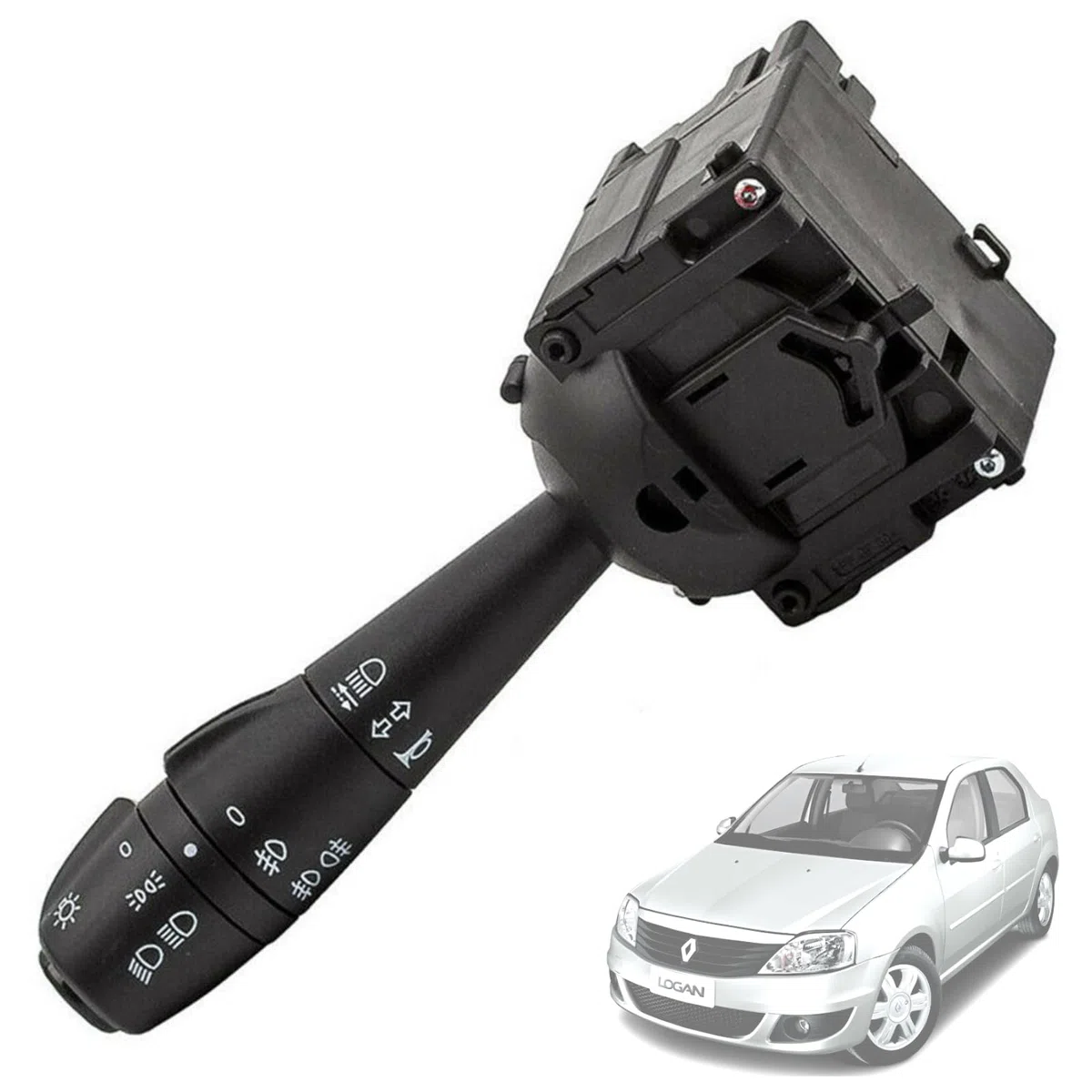 Twowinds - Interruptor Intermitente 8201167988 Compatible con Dacia Dokker Lodgy Logan Sandero Dorker Express, Renault Clio 4 - Palanca Columna Dirección, Volante - 255405056R - Interruptor de Luz