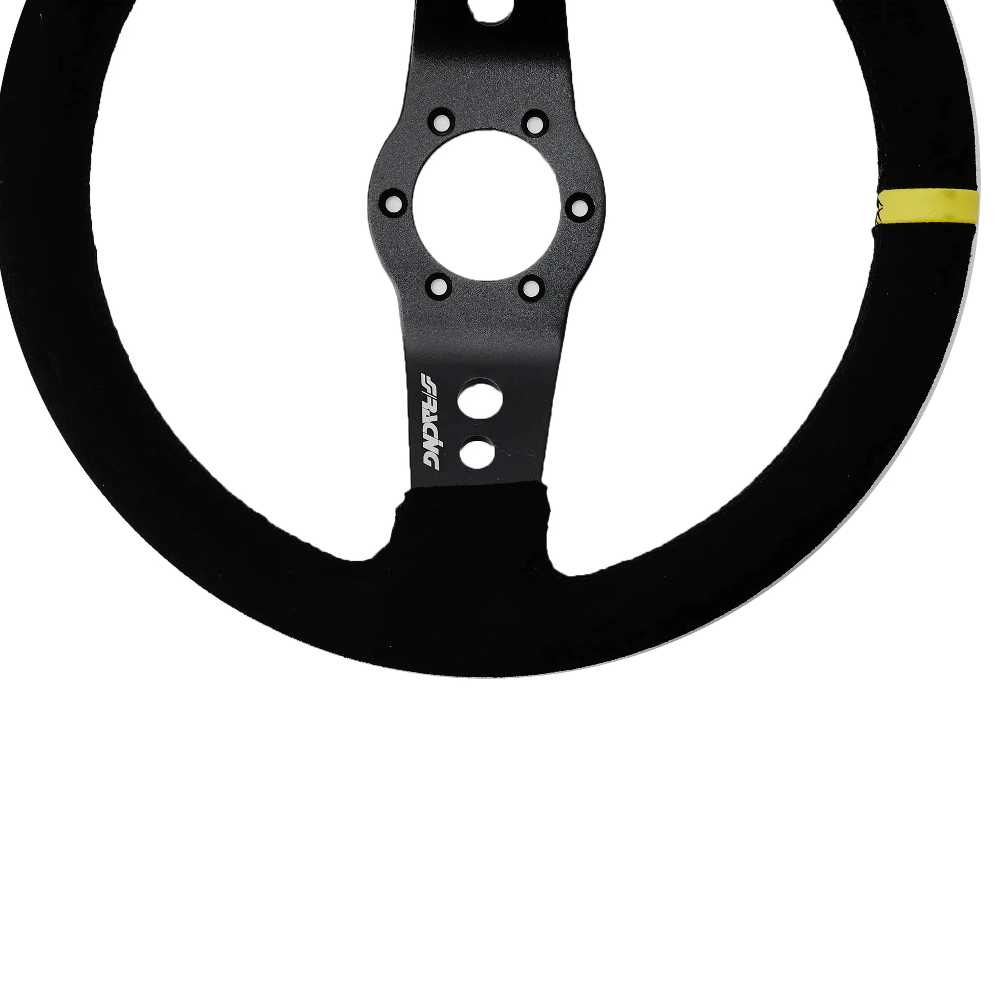 Simoni Racing Volante Deportivo Rally 320mm - Ante Negro (Deep Dish - 47mm)