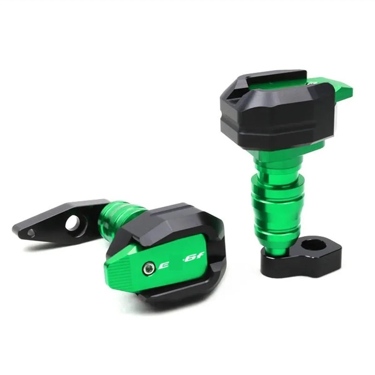 Motor Topes Anticaida para Kawasaki para ER-6N ER-6F Motocicleta CNC Protección contra Caídas Marco Deslizante Carenado Protector Crash Pad Protector Moto Deslizadores de Marco(10)