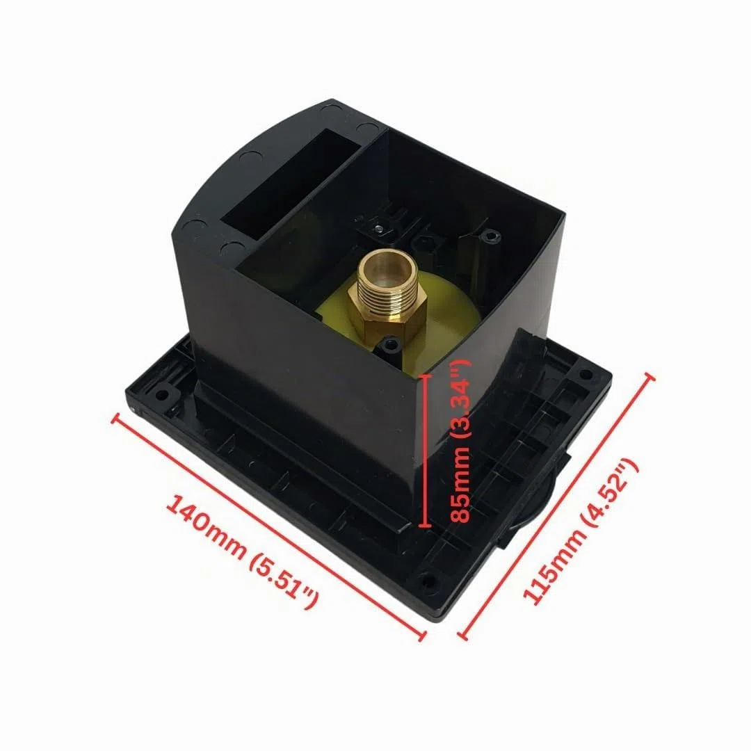 Marvix - Toma de salida de agua externa y cabezal de ducha de gatillo para autocaravana, caravana, caja de caballos