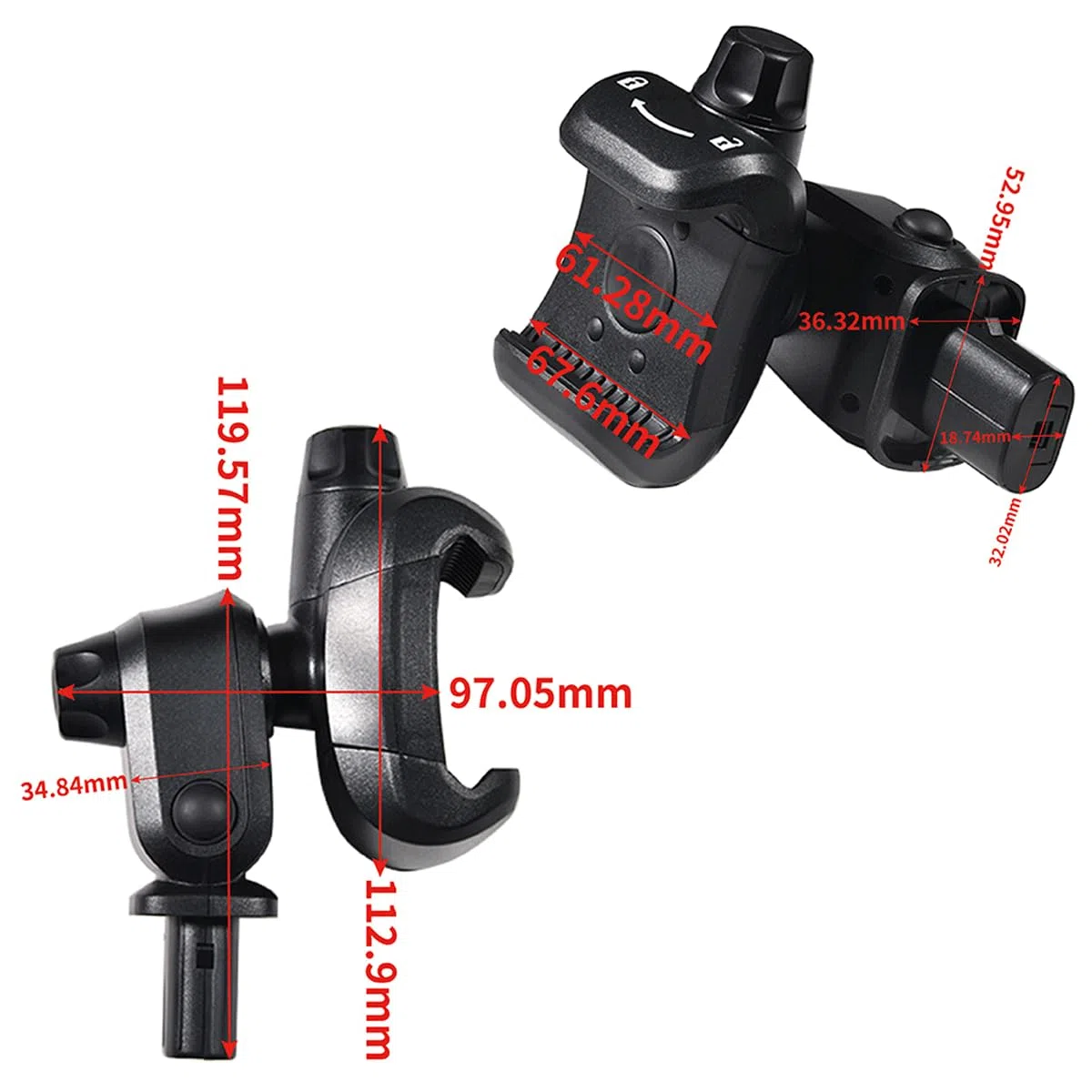 Soporte de teléfono para salpicadero Compatible con Fiat 500 Panda 2003 Grande Punto EVO Doblo Ducato Fiorino Qubo Alfa Romeo Mito Giulietta 500 Abarth