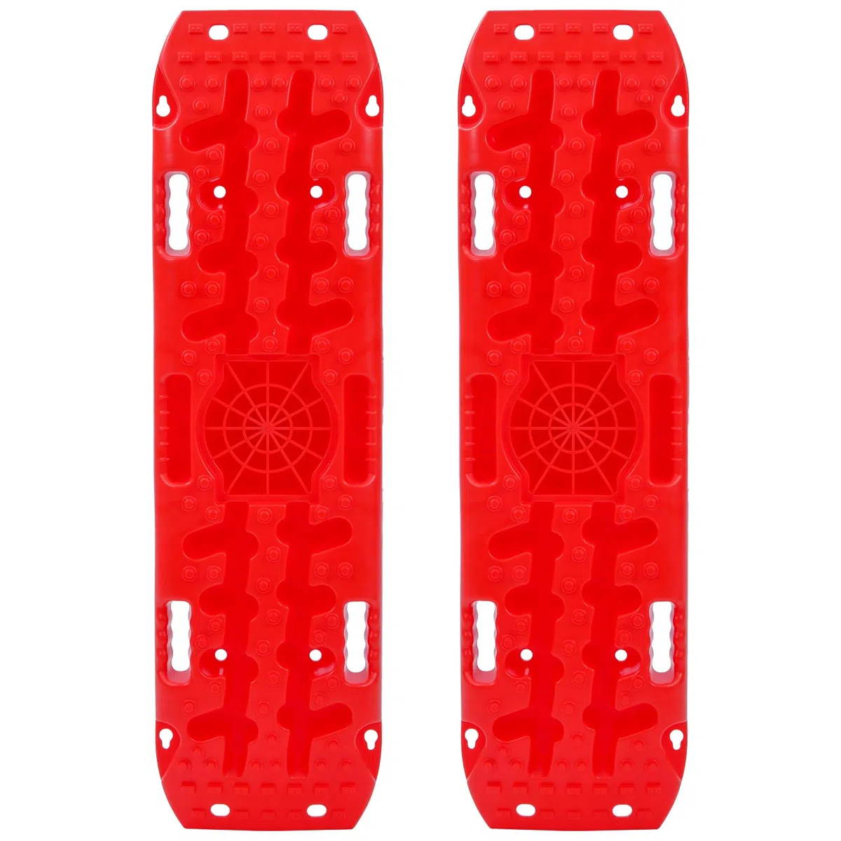 KATSU Tools 2 Piezas 10T Tablas de Tracción de Recuperación con Base de elevación de Gato, Alfombrillas de Tracción para Llantas del Vehículo Todoterreno para Nieve, Hielo, Barro, Arena