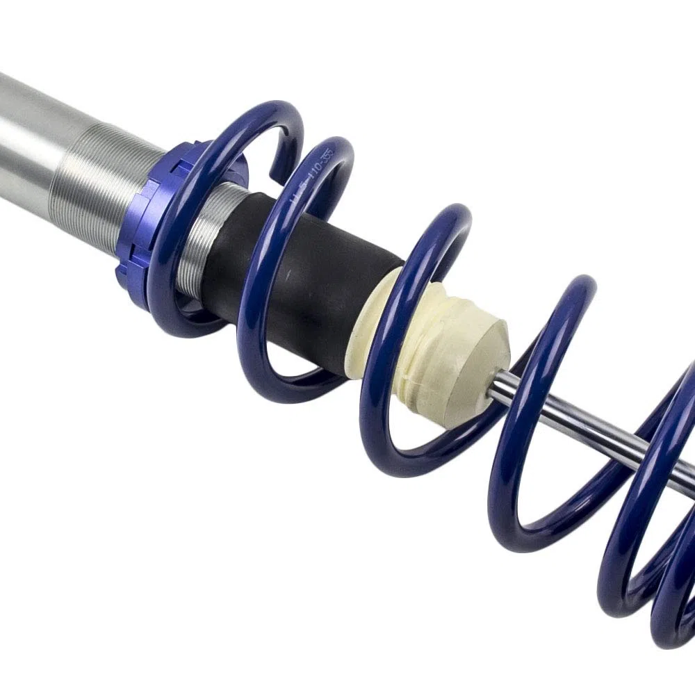 maXpeedingrods 4X Coilover, Amortiguador Roscado para BMW E39 5-Series Sedan 95-03, Suspensión con Muelle para 520i/523i/525i/528i/530i/ 520D/525D/TD/TDS/530D Azul