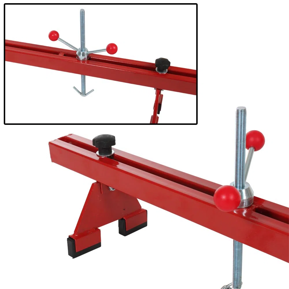 TecTake Puente para sujetar motores de hasta 500 kg