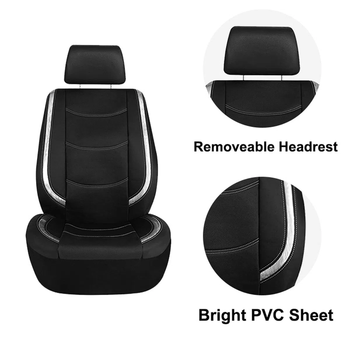 Fundas Asientos Coche, para Ford Puma/Puma ST SUV 2019 2020 2021 2022 2023 2024 2025 Accesorios para Coche, Airbag Lateral Lavable Easy Fit Juegos de cubreasientos,C