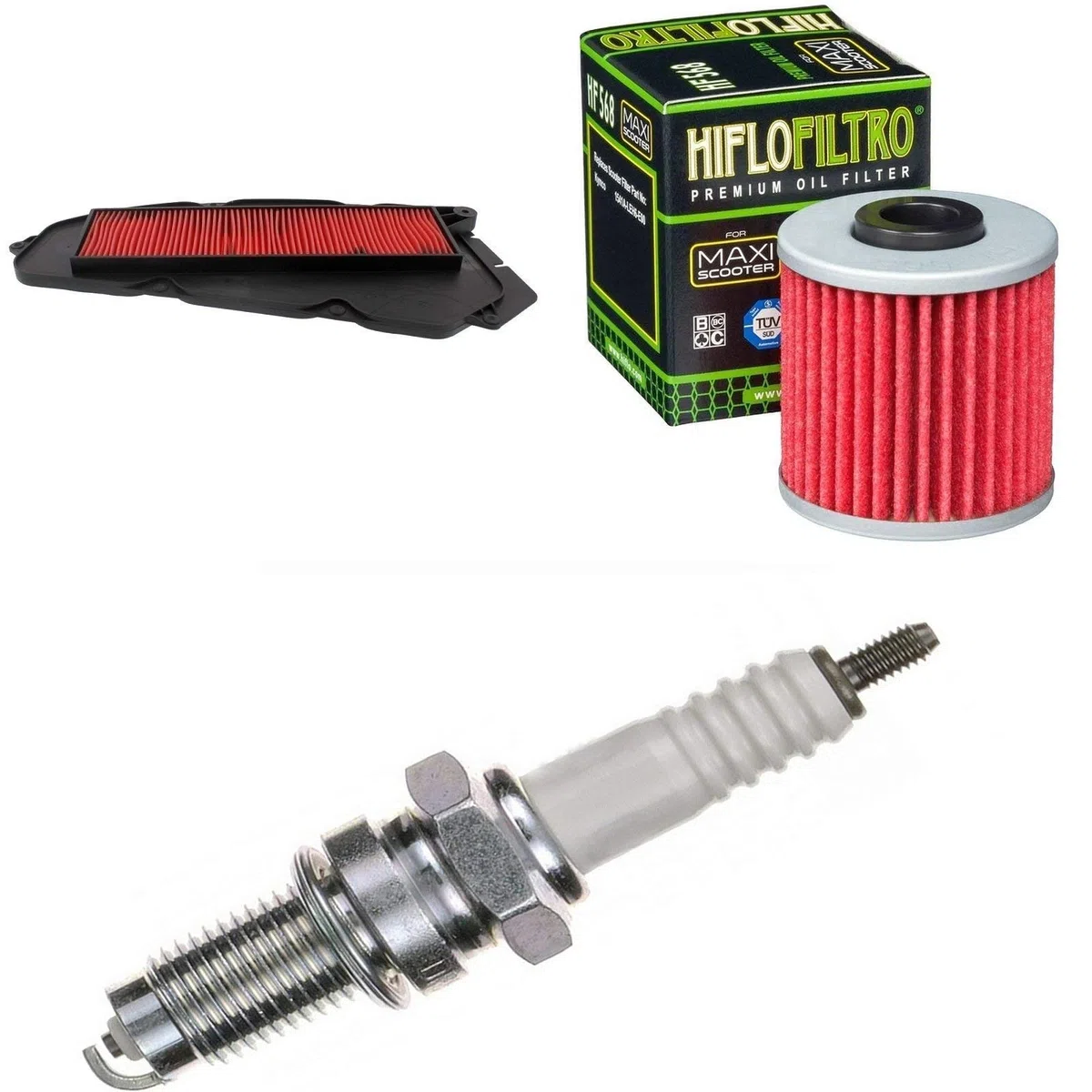 Filtro de aire, filtro de aceite, bujía, para Xciting 400 i ABS, año de construcción 2014-2017, kit de mantenimiento