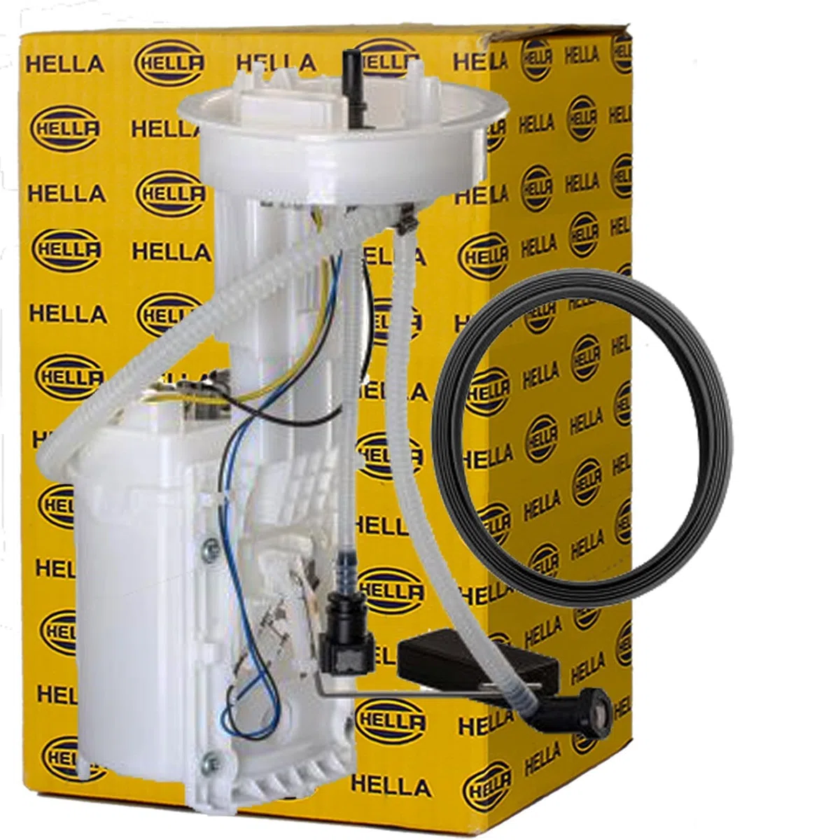 HELLA 8TF 358 146-531 Unidad de alimentación de combustible - eléctrico - 4polos - con junta/con sensor de nivel - con regulador de presión