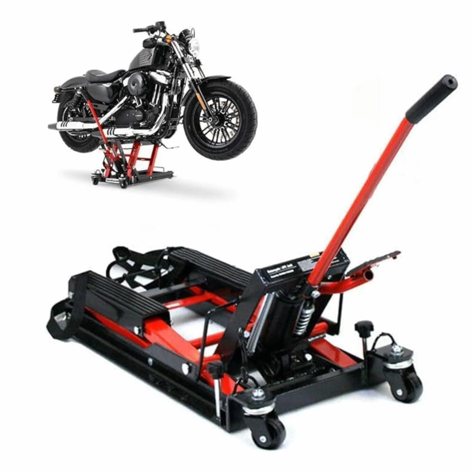 Elevador Hidráulico para Motocicleta de 680 kg de Carga, Soporte de Montaje Ajustable de 115 a 365 mm para Motor en Garaje