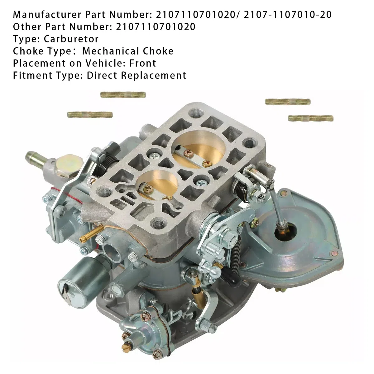 2107-1107010-20 Carburetor Para Lada 2101 2102 2103 2104 2105 2106 2107 Niva 1600