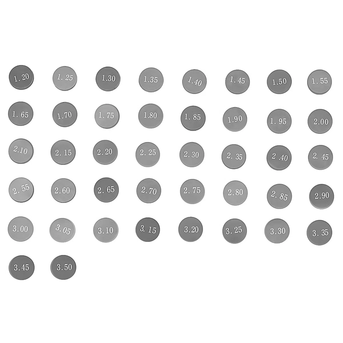 AHL- 47pcs 7.48mm Motocicleta Pastillas ajustable juego de válvulas Valve Shim kit para Yamaha FZS600 FZ6 2004-2007