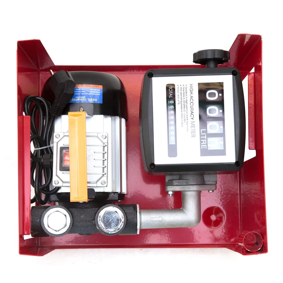 Bomba diésel autocebante de 550 W, biodiésel, bomba de aceite para calefacción con pistola y 2 mangueras, 60 l/min, 220 V