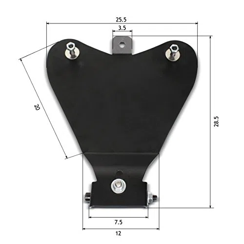 Asiento Solo de muelles SG12 Negro Triumph America/LT, Rocket III/Roadster, Speedmaster, Thunderbird/Commander/Storm