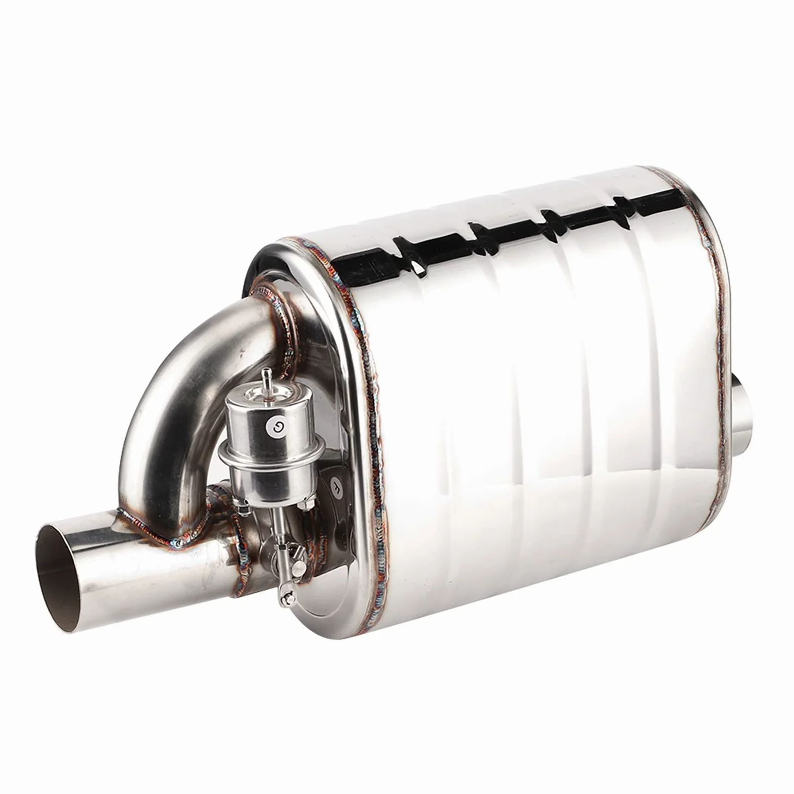 Bomba de Vacío de Escape, Válvula de Escape Eléctrica Universal para Automóvil de 63 Mm Dispositivo de Puerto Remoto de Acero Inoxidable Tubo de Bomba de Vacío Silenciador Variable
