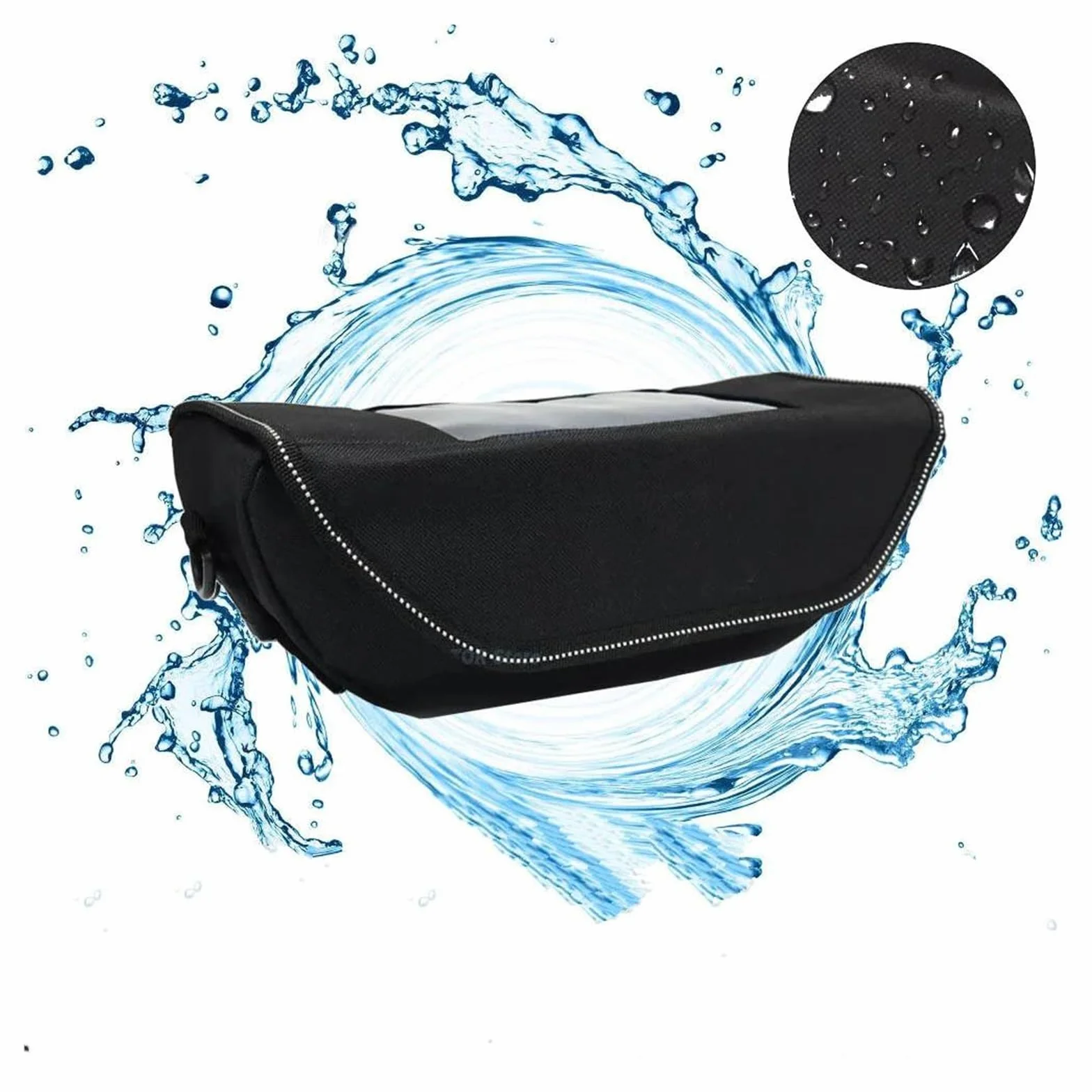 De Mano para Moto HO&NDA ADV350 Adv 350 - Bolsa De Almacenamiento De Manillar Impermeable y a Prueba De Polvo para Navegación (Black4)