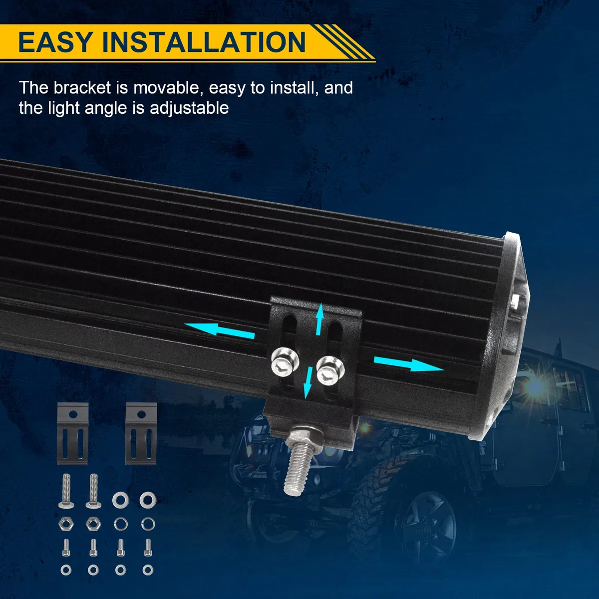 Willpower Faros LED de 30 cm, 240 W, 12 V, 24 V, resistente al agua, combo para todoterreno, coche, tractor, luz de marcha atrás, luz de marcha atrás