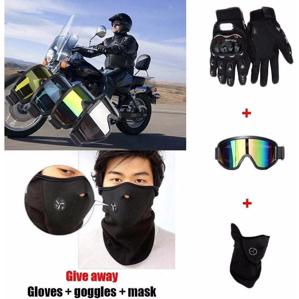 Casco Moto Niño Juvenil Casco Motocross Adultos Cascos Cruzados Offroad ATV MX Enduro Cascos Integral De Descenso MTB Certificado Dot/ECE con Gafas Máscara Guantes