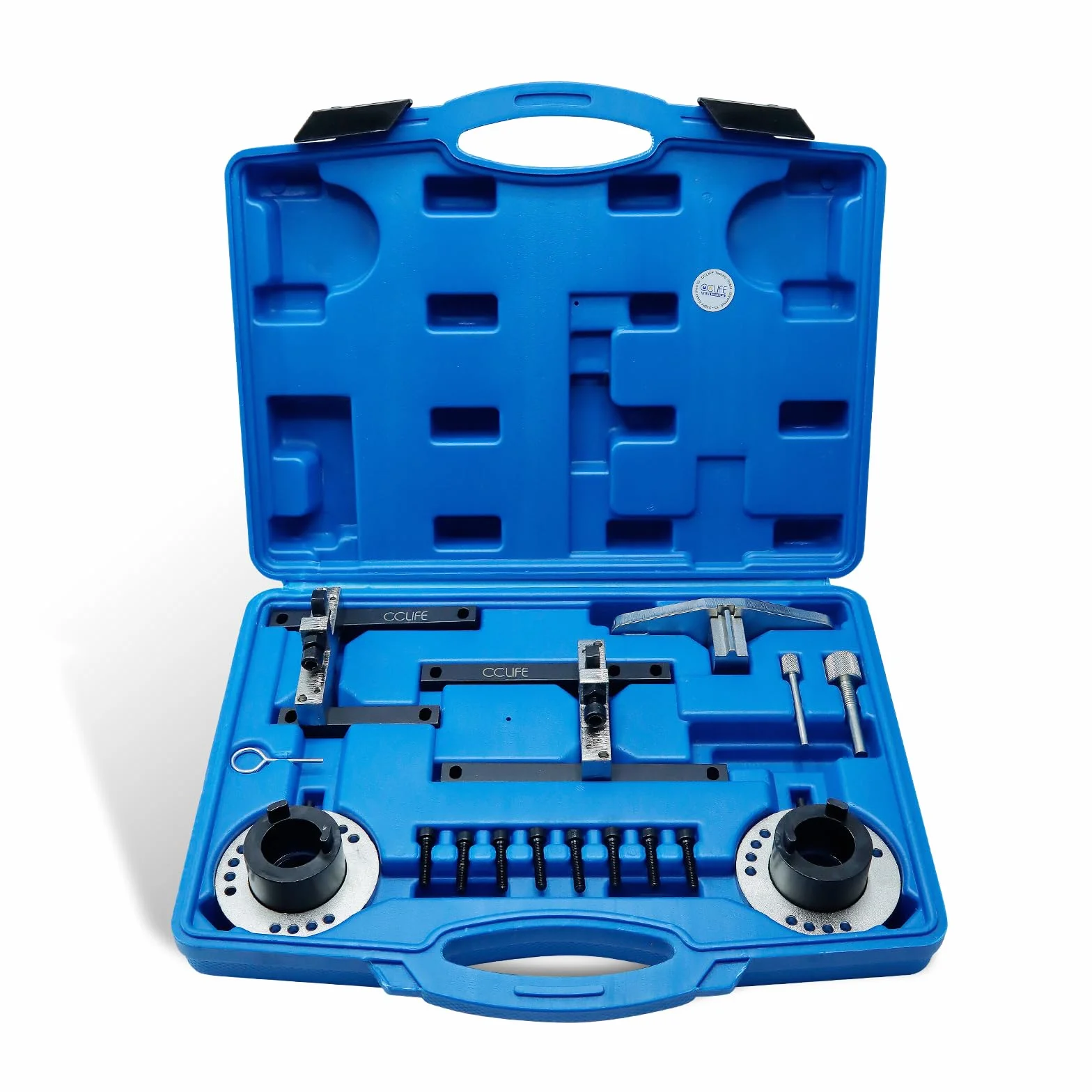 CCLIFE Juego de herramientas de calado motor para Compatible con Ford 1.0 EcoBoost Kit para distribución correa y árbol de levas compatible con Fiesta, Focus, B-MAX, EcoSport