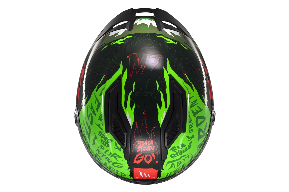 MT Helmets Stinger 2 – Casco Moto Integral Deportivo con Pantalla Antivaho Compatible con Pinlock, Visor Solar Full Vision, Interior Lavable y Calota HIRP | Homologado ECE 22.06 & DOT
