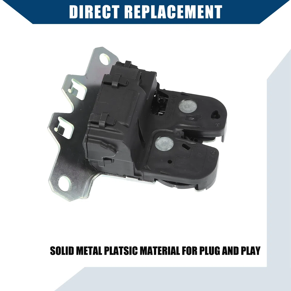 QUARKZMAN Actuador De Cerradura De Maletero Para Vauxhall Insignia A Hatch | Color Negro Y Plateado, Material Metal Y Plástico, Tamaños: 12.5Cm Y 11Cm, 9Mm Y 10Mm, Oe: 20969620, Pines: 4
