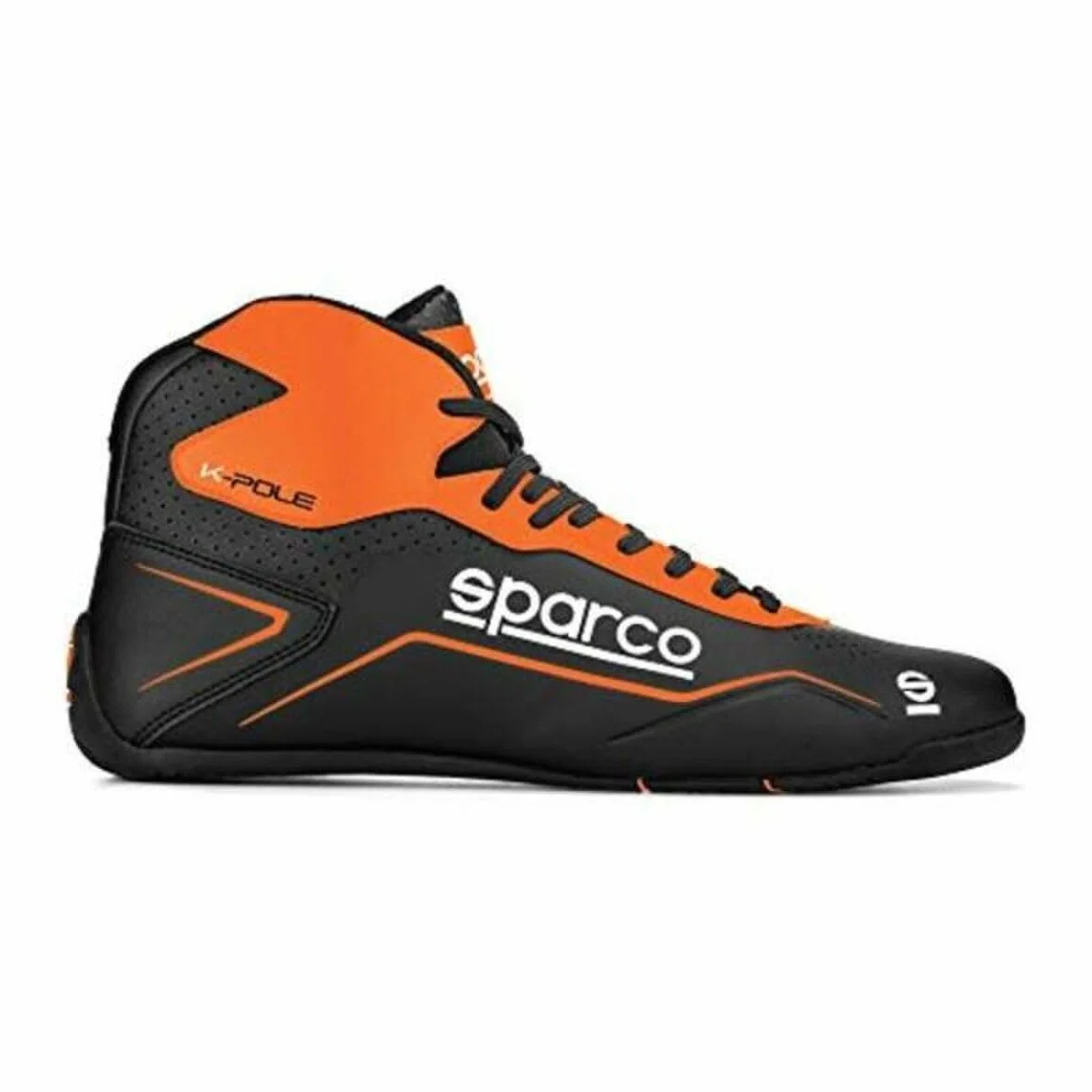 Sparco Unisex Kart Shoes K-Pole Size 47 Black/B