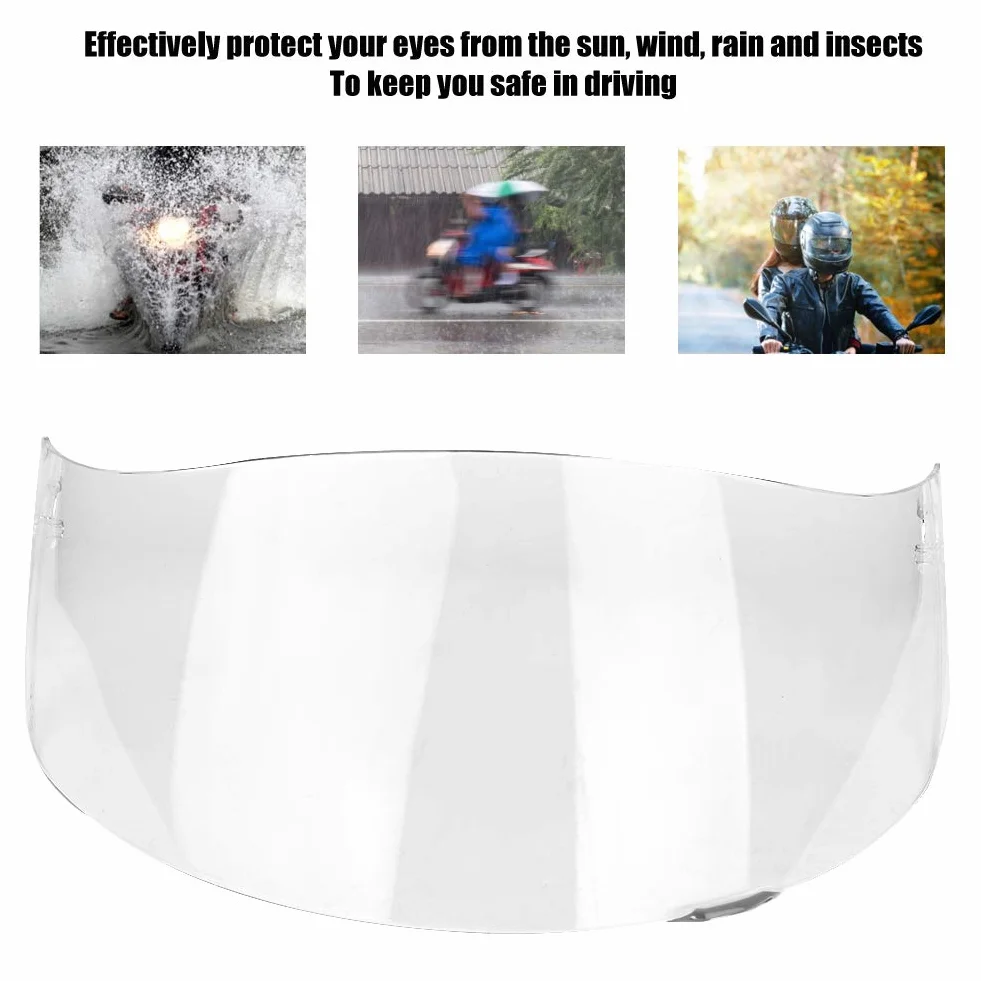Visera agv k3 + visera para casco con escudo abatible, protector contra el viento para motocicleta, protector de lente para casco, ajuste de cara completa para FTF K1 K3 SV K5 K5-S (transparente)