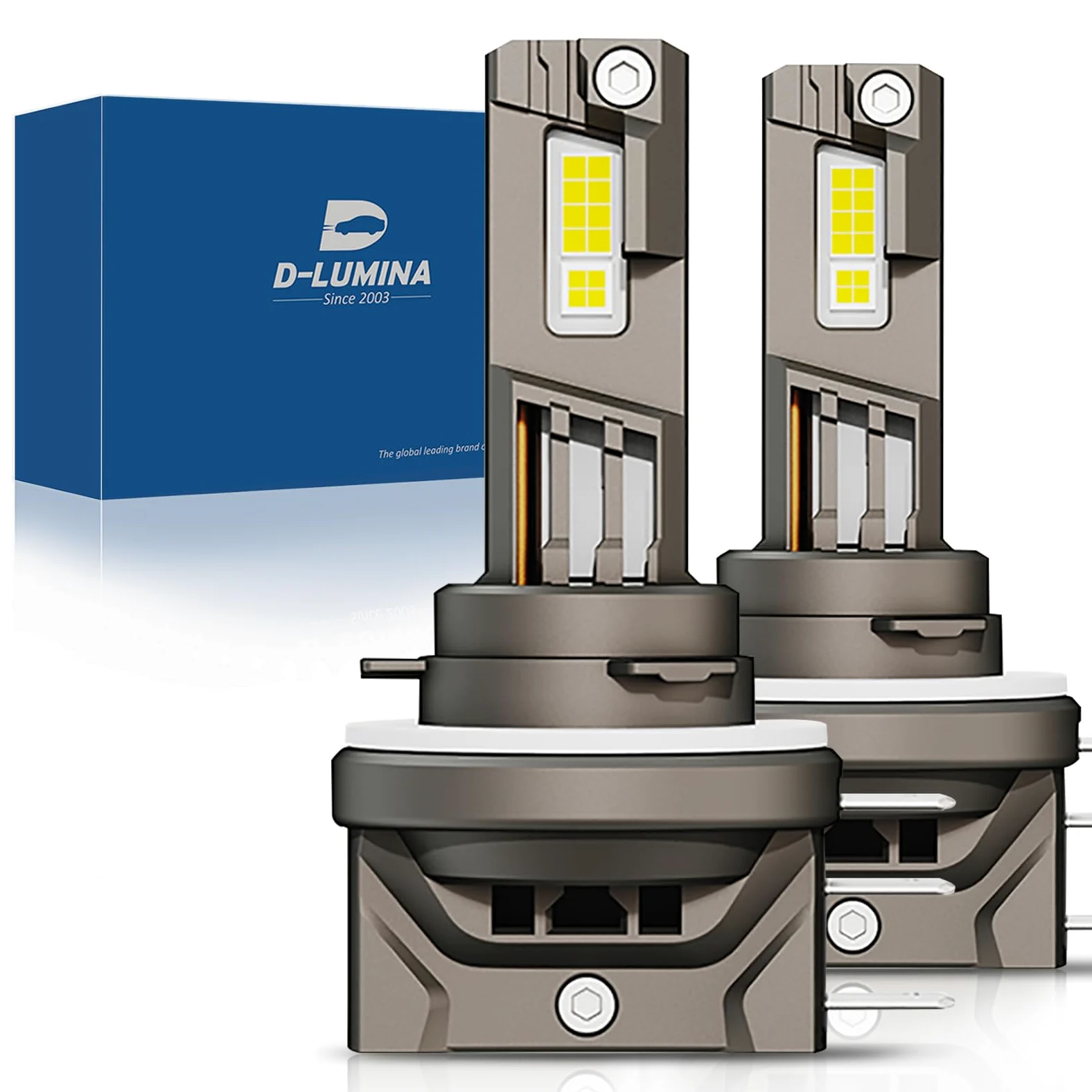 H15 D-Lumina H15 Bombilla LED Canbus 55W 10000lm Kit de conversión de lámpara para automóvil 6000K Chip CSP Seúl, 2 Piezas