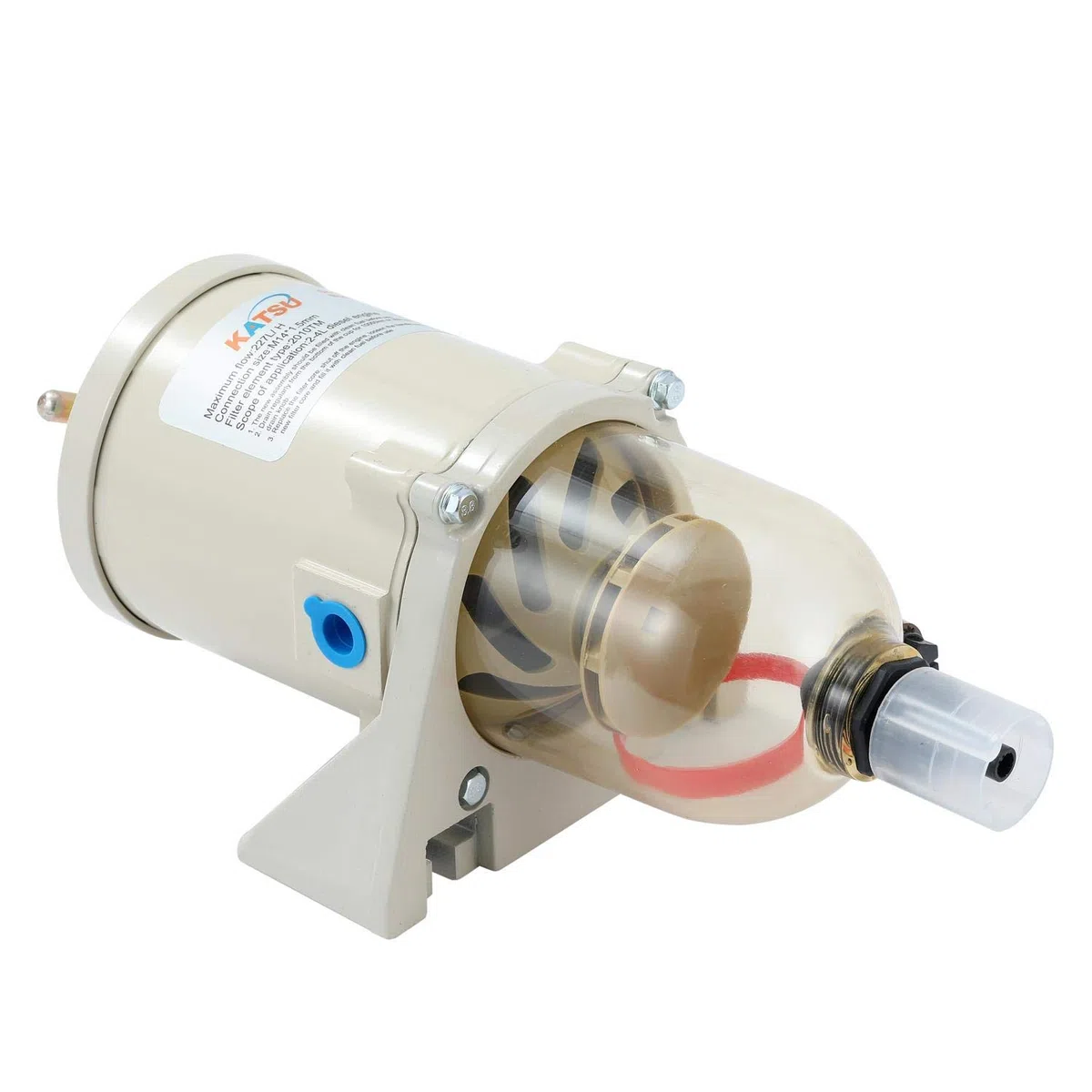 KATSU Filtros de Combustible, Separador de Agua de Filtro de Combustible Diésel FG500 para Motores Diésel Barcos Marinos Camiones Tractores Generadores Eléctricos 482720