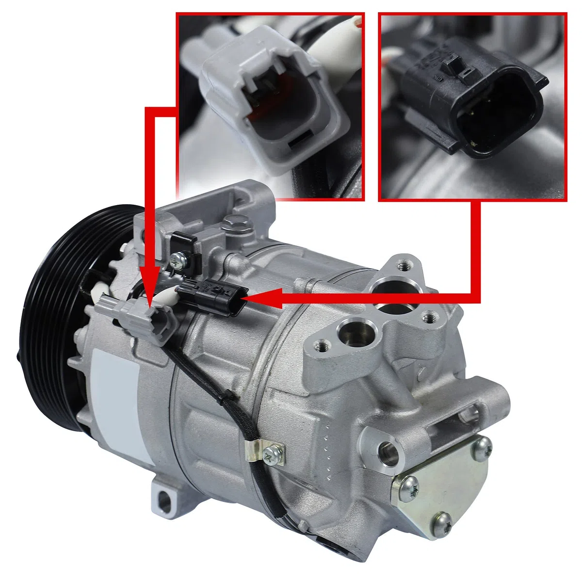 BESTPRICE 1x Compresor de aire acondicionado, COMPATIBLE CON - RENAULT LAGUNA Coupe (DT0/1), LAGUNA 3 (BT0/1), LAGUNA 3 Grandtour (KT0/1), LATITUDE (L70_)