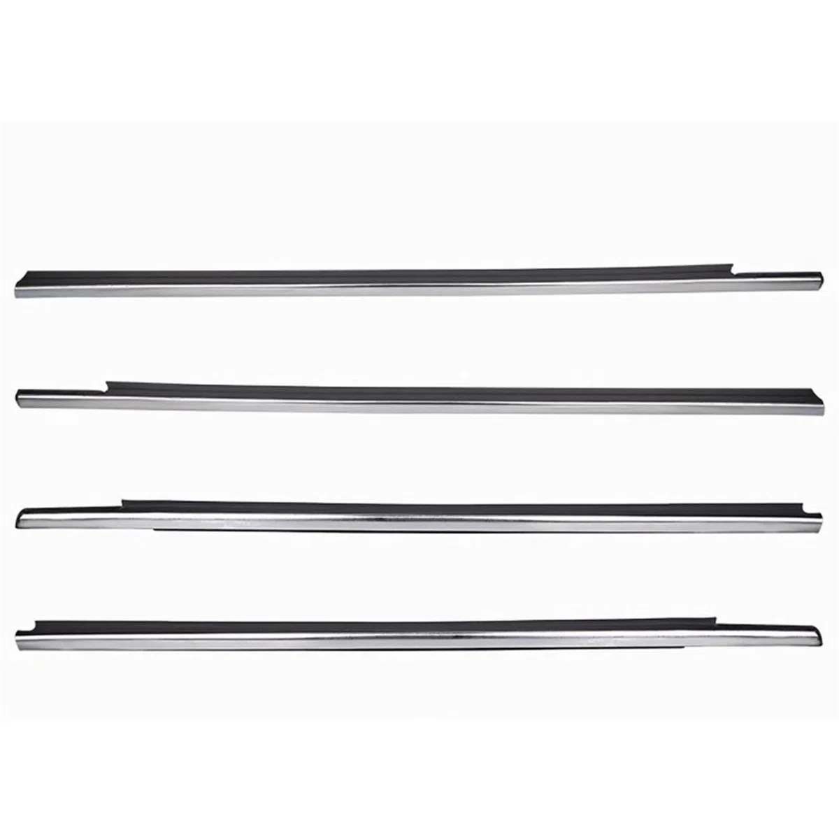 Junta de Goma Para Peugeot 301 2013-2017 Para Citroen Para Elysee 2014-2016 Ventanas Exteriores Coche Burlete Goma Cinturón Sellado Tiras Meteorológicas Goma de Sellado Burletes(Chrome)
