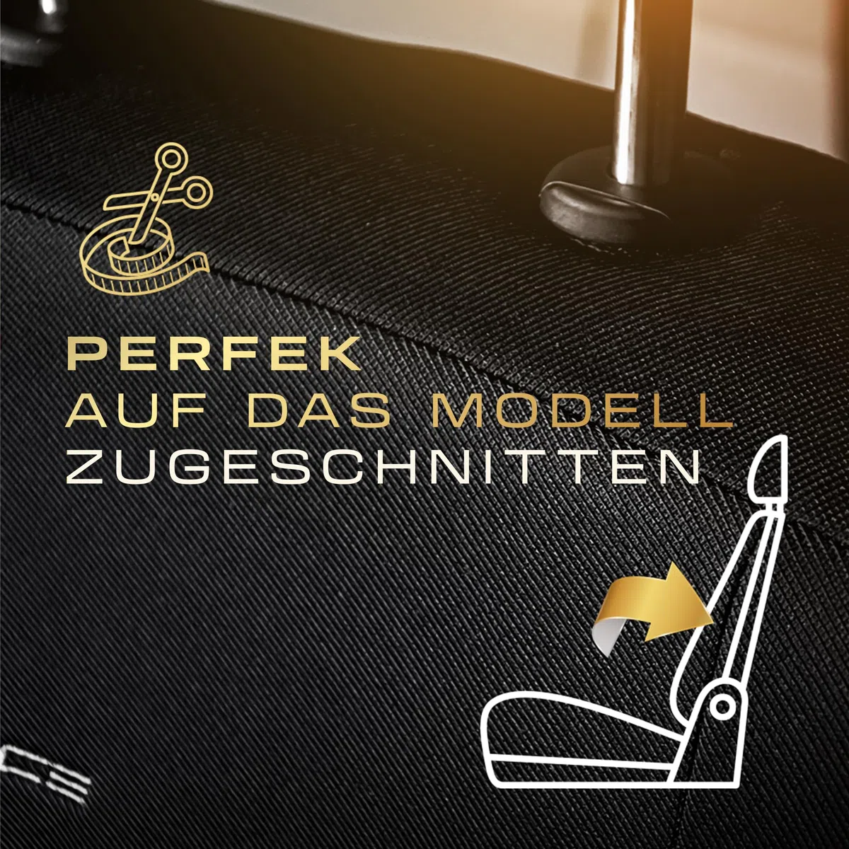 MOTOS Fundas Asientos Coche para Seat Altea I 2004-2015 Funda Asiento Coche Delantero con Sistema de Airbag Activo, Ajuste, Material de Tres Capas, Aspecto Elegante, Aplicación Versátil para