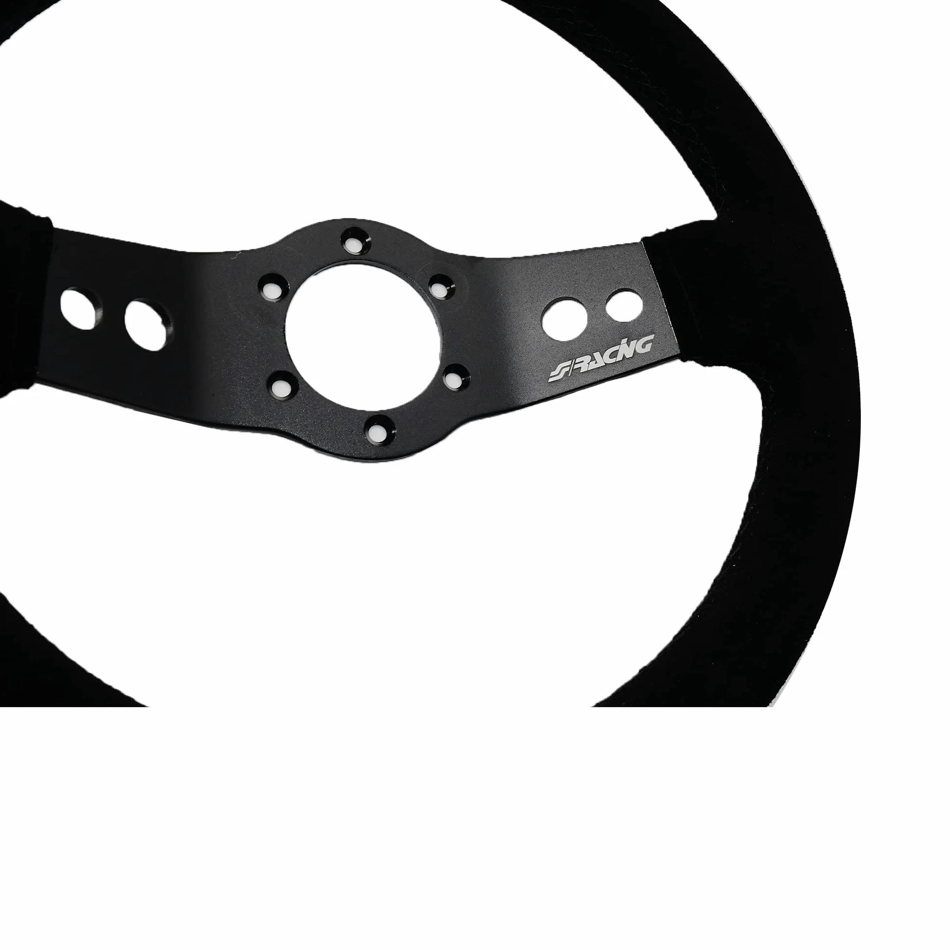 Simoni Racing Volante Deportivo Rally 320mm - Ante Negro (Deep Dish - 47mm)