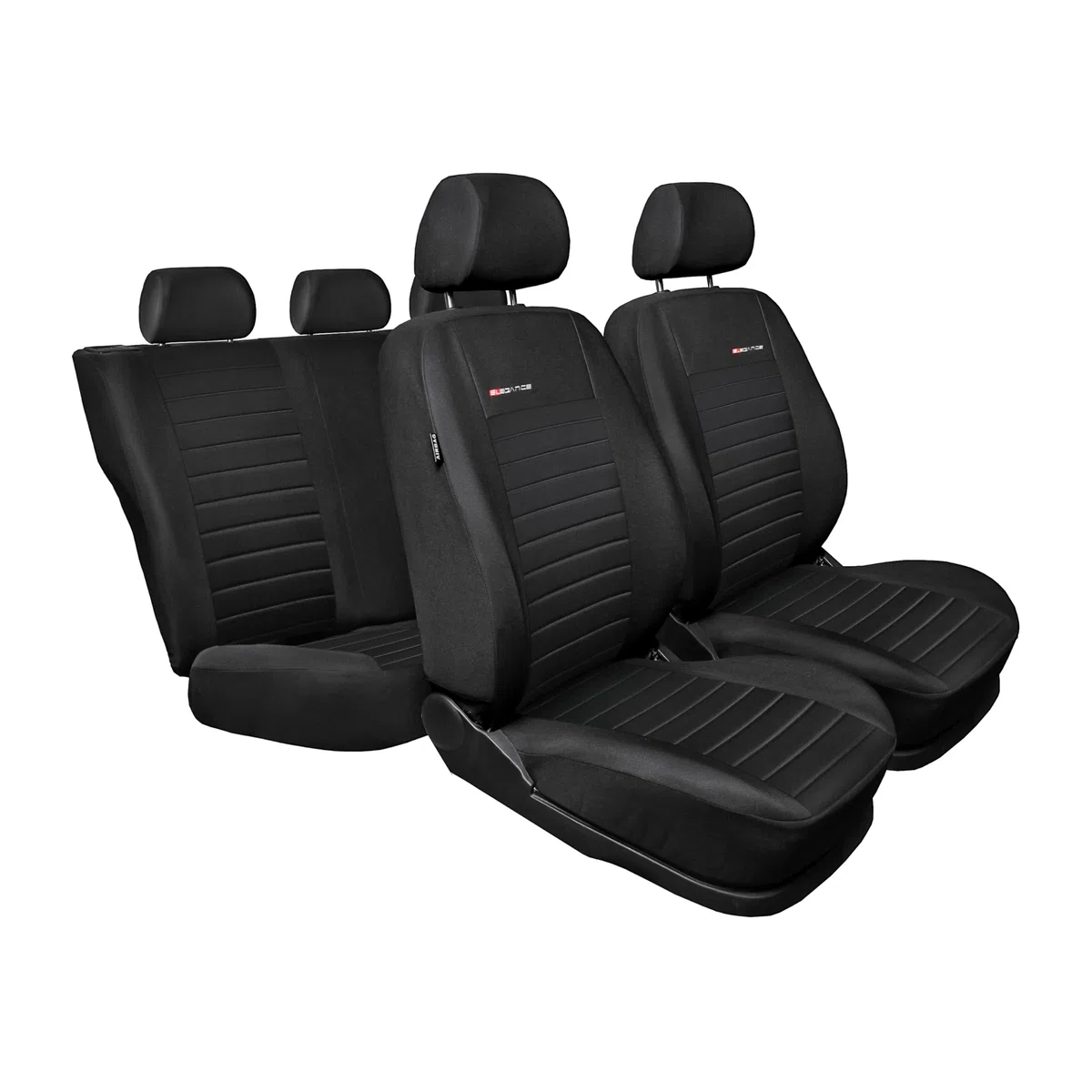 MOTOS Fundas Asientos Coche para Seat Altea I 2004-2015 Funda Asiento Coche Delantero con Sistema de Airbag Activo, Ajuste, Material de Tres Capas, Aspecto Elegante, Aplicación Versátil para