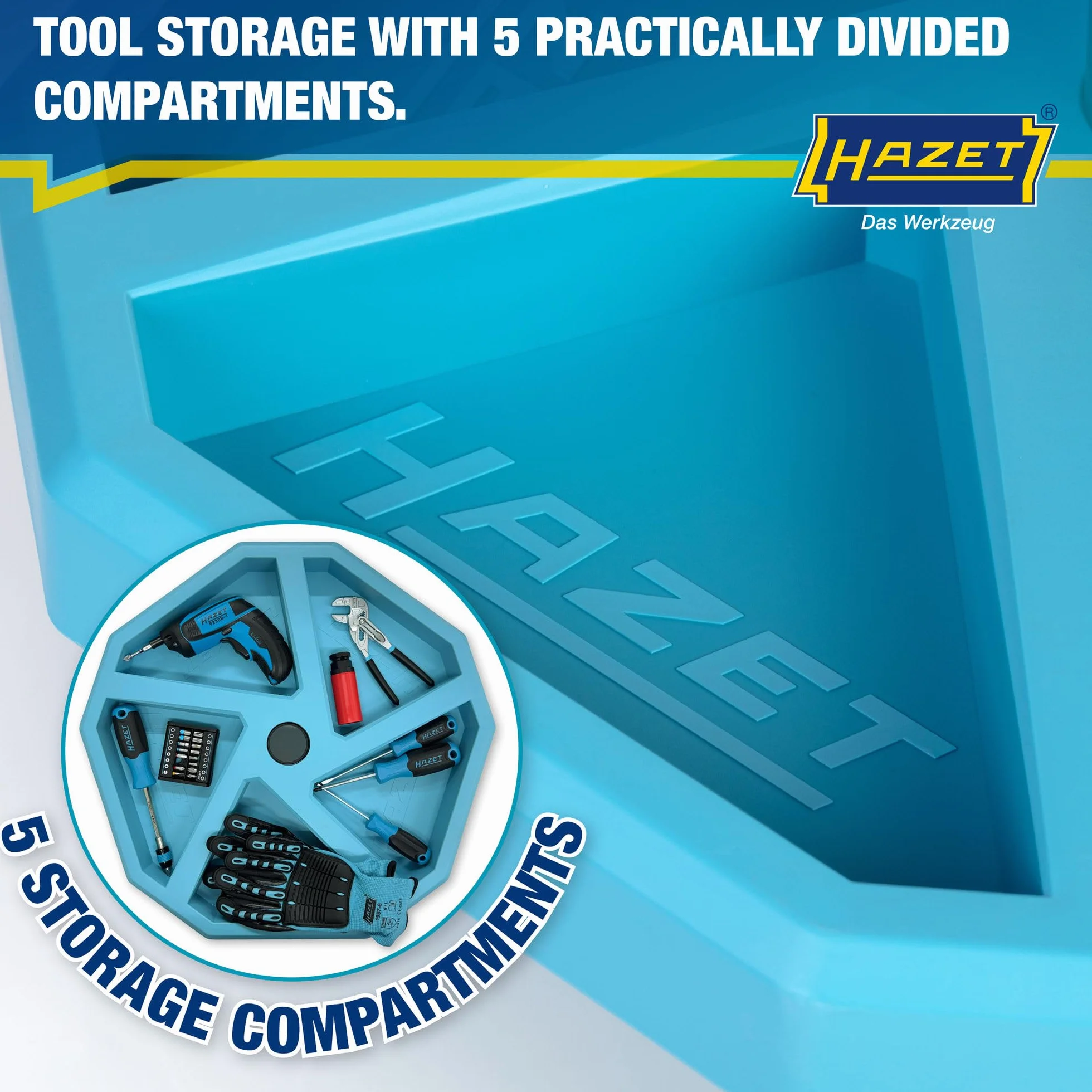HAZET 195N-4 Taburete de taller