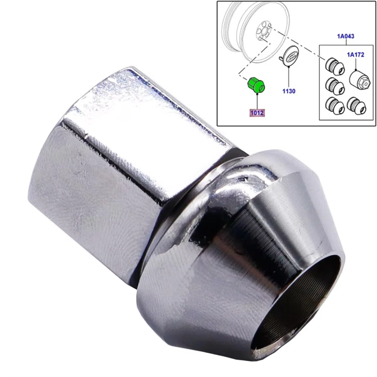 Tornillos Antirrobo Coche Compatible Con Land Para Rover Para Discovery Sport 2015-2022 Para Freelander 2 2006-2014 Tuercas De Rueda De Coche Aleación LR001381 4 Piezas