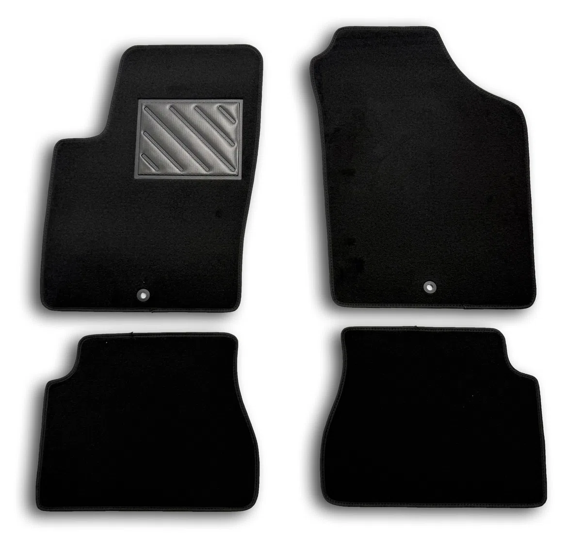 Alfombrillas para Kia Picanto I de 2004 a 2011 a Medida, Antideslizantes, con talonera de Goma Reforzada