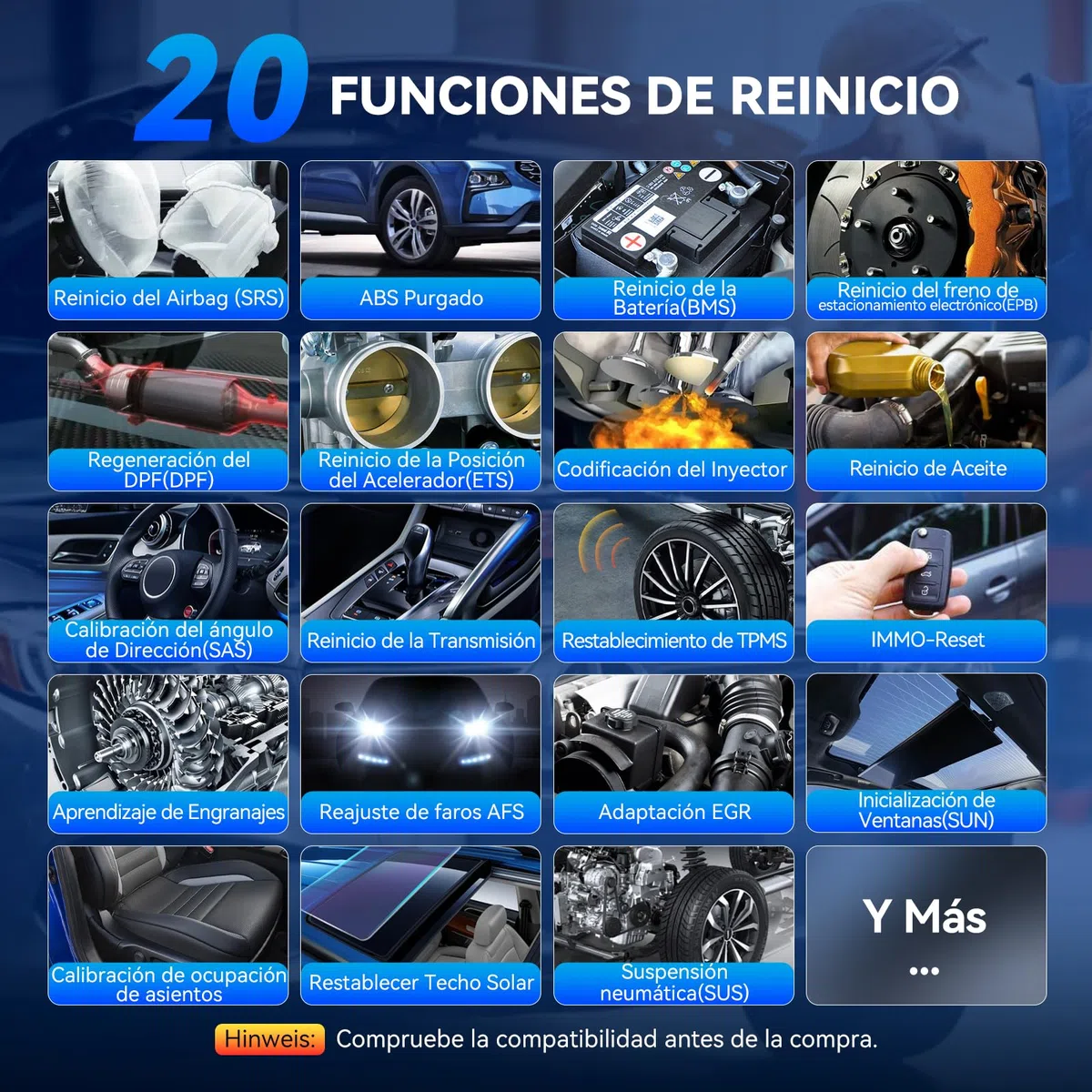 OBD2 Diagnosis, MUCAR 682 Diagnosis Coche Multimarca de Todos Sistema, Diagnosis Coche con 20 Funciones de Reinicio/Vin Automático/Prueba Activa-Actualización Gratuita