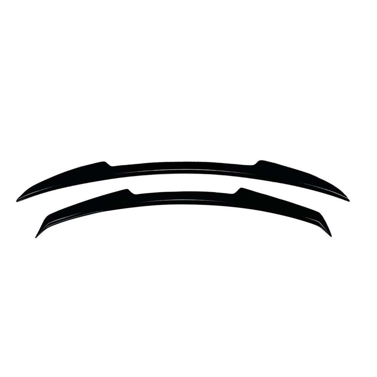Alerón trasero de coche + alerón de techo trasero para Audi Q8 SQ8 2019+ color negro brillante, aspecto de fibra de carbono