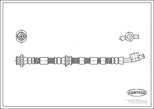 Corteco 19032856 Tubo flexible de frenos