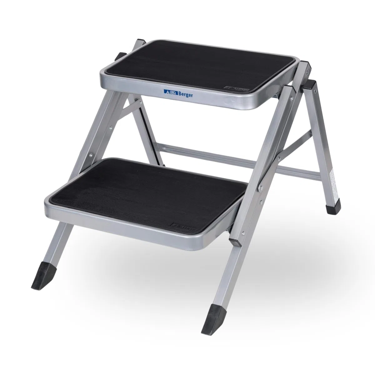 Berger Escalera Dos peldaños | escalón para caravanas | Peldaño Plegable | Escalera para Caravana | Taburete Caravana | Peldaño Caravana | Escalon Autocaravana | Escaleras Plegables, hasta 130 kg