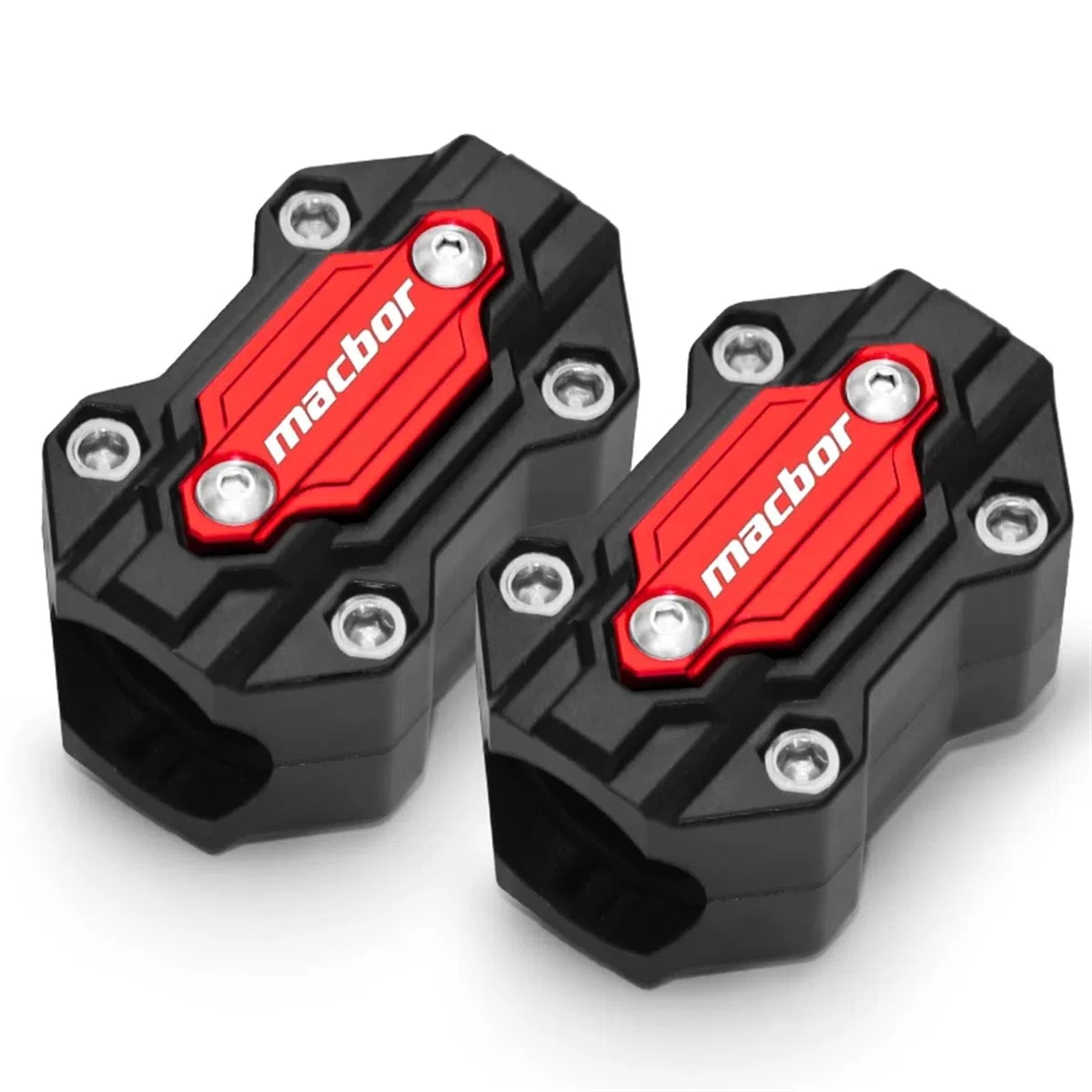 LOTFI Ajuste for Macbor Montana XR 5 X R5 2019-2023, Parachoques de protección de Motor de Motocicleta, Accesorios de Bloque anticolisión XR5 (Size : Macbor Two Red)