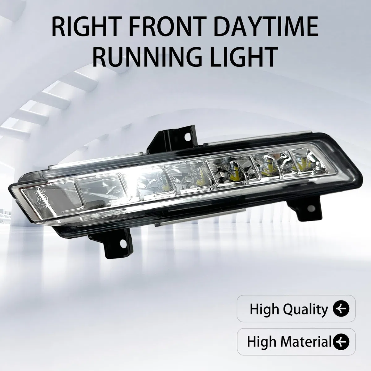 Luces diurnas delanteras derechas para coche compatibles con Renault Clio 4 (Iv) 2016-2020, luz diurna 266007864R