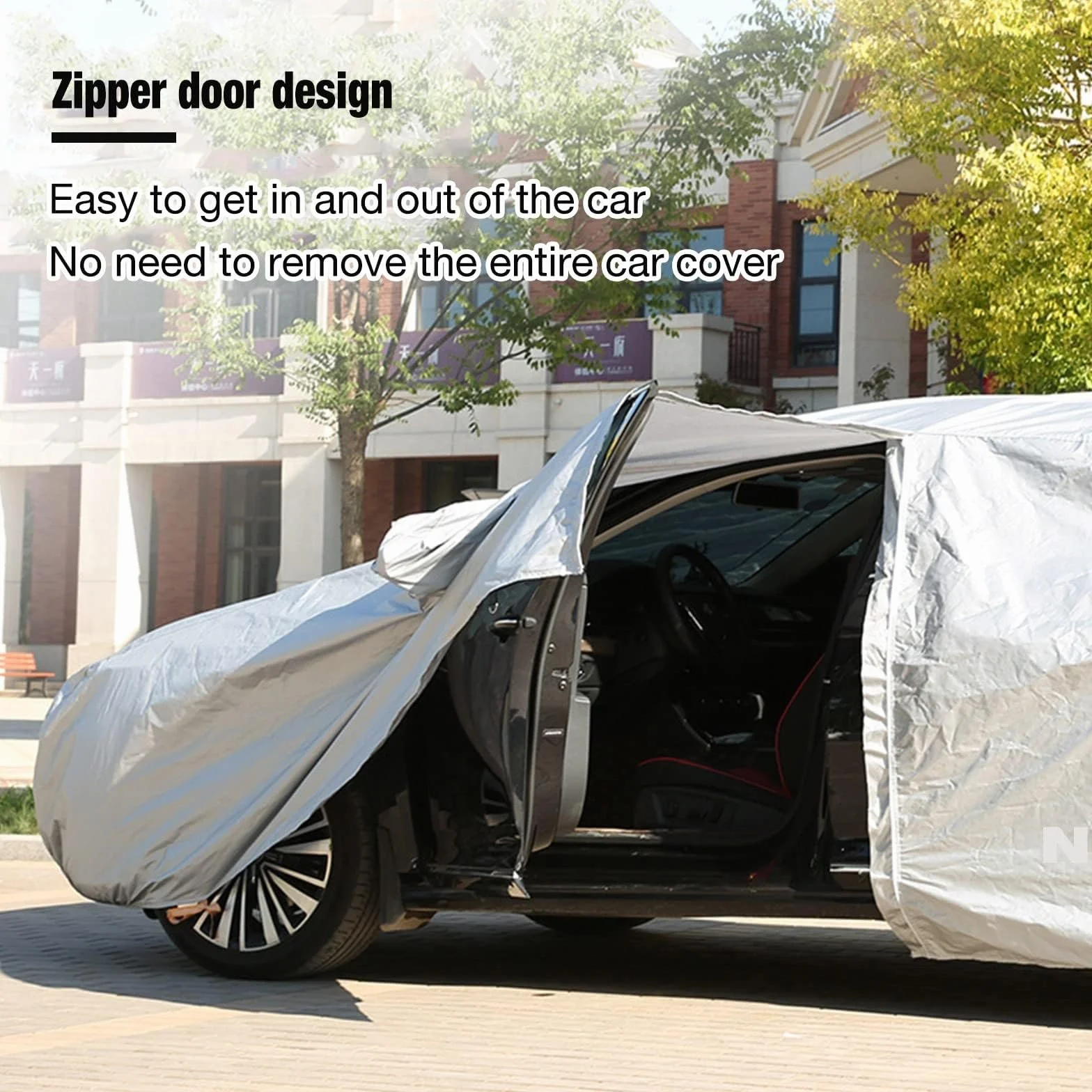 Funda Coche Exterior para Suzuki Vitara, Funda Coche Antigranizo, Impermeable Transpirable, Alta Elasticidad, Anti-UV Resistente Al Polvo Lluvia Nieve LK