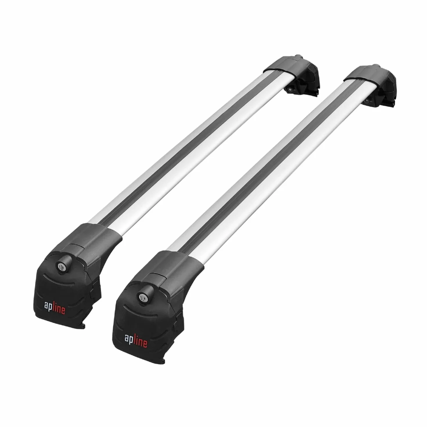 Compatible con Mercedes EQA (H243) 2021-2026 Modelo Ace-2 Barra de Techo Auto Portaequipajes Barras Transversales Gris Aluminio 2 Barras