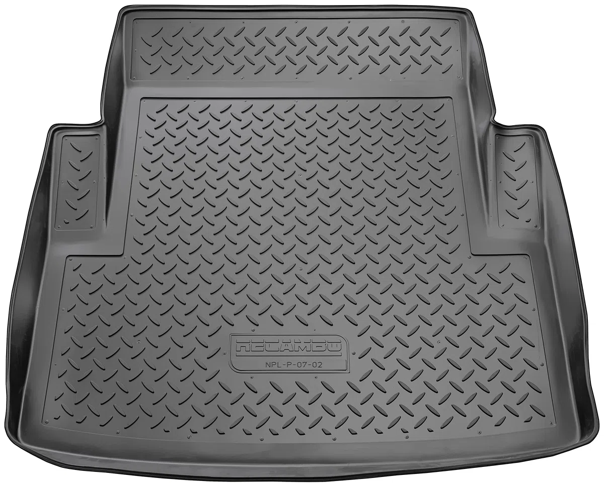 Recambo Alfombrilla de Goma para Maletero, Apta para BMW Serie 3 E90 Sedán, 2005 2011, Ajuste con Borde